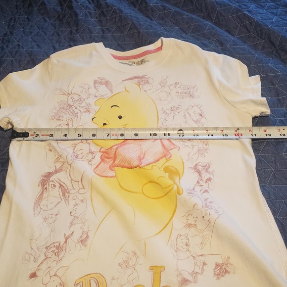 Disney Studio Collection Size M Pair of  T-Shirts Eeyore and Pooh Cotton (READ) - Picture 6 of 7